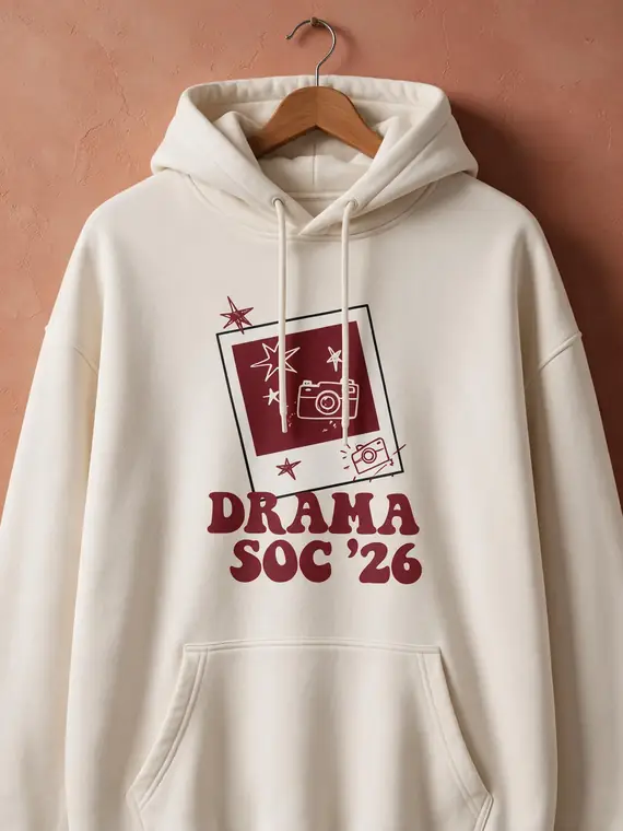 Custom college society hoodie